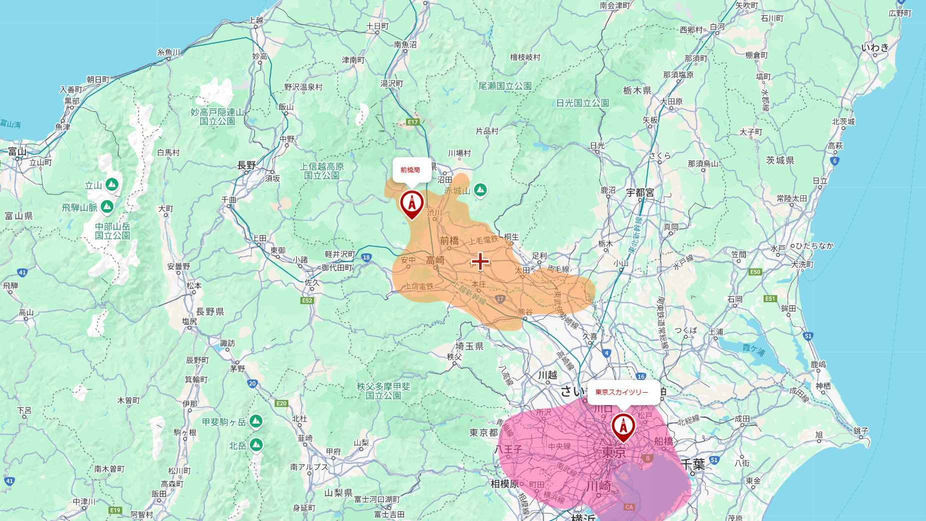 伊勢崎市の電波事情